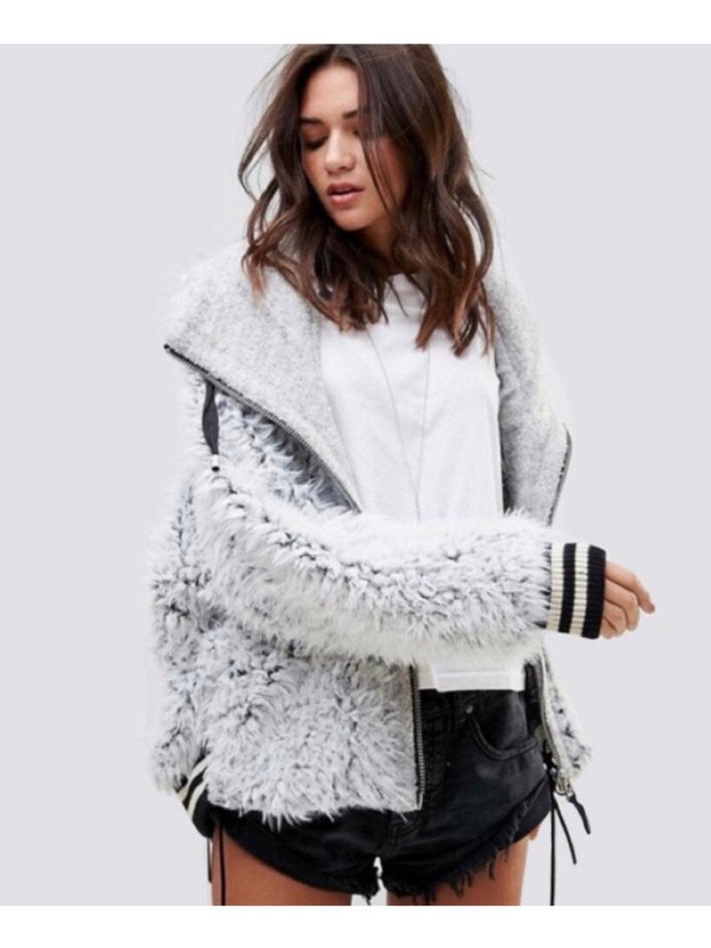 Free People Fluffy Dolman Jacket XS/S